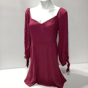 American Eagle Smocked Maroon Mini Dress or Tunic Large